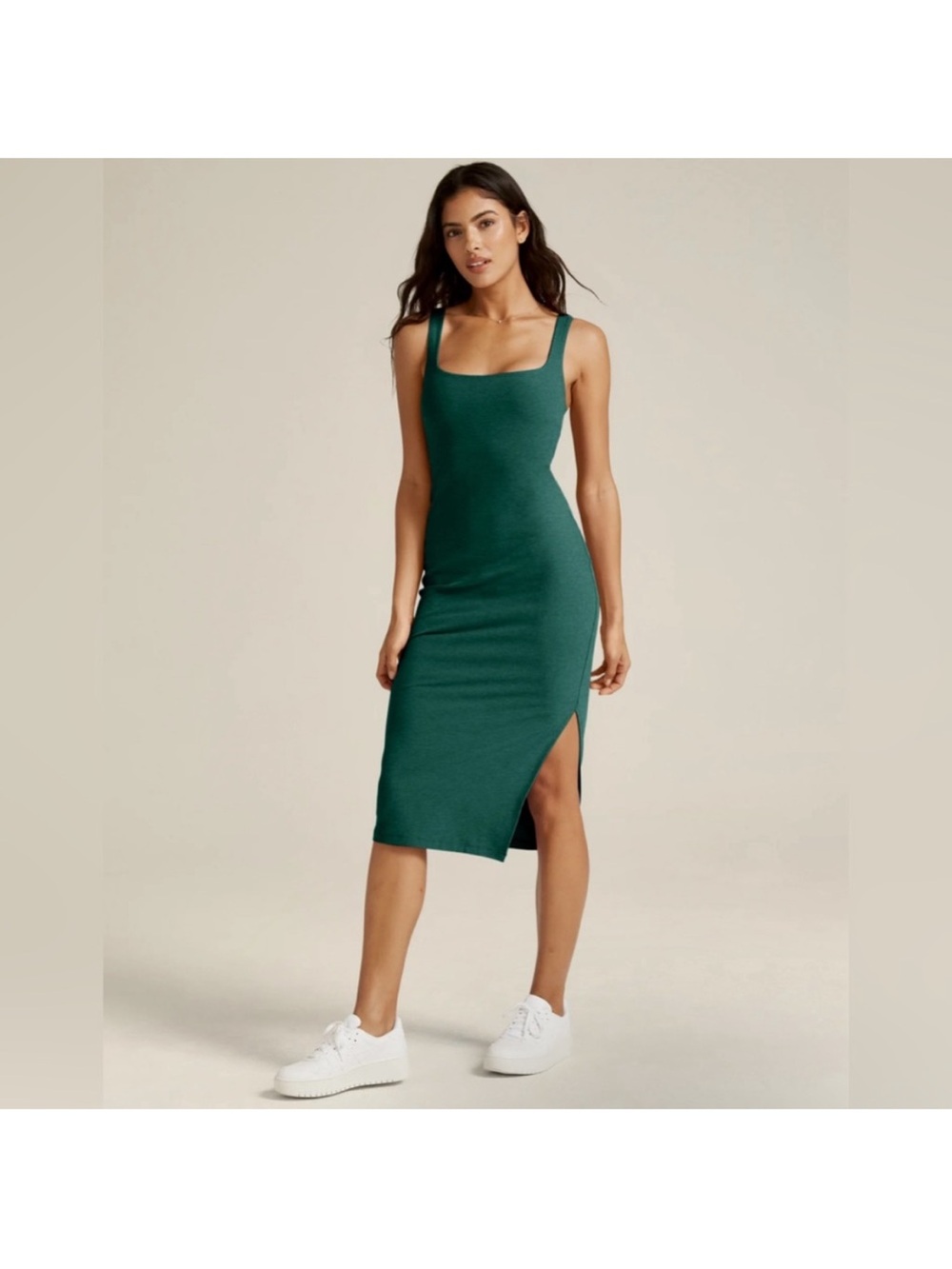 Beyond Yoga Spacedye Icon Midi Dress green